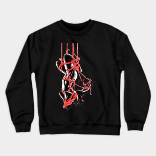 Bound in silence shibari suspension kinbaku rope bondage Crewneck Sweatshirt